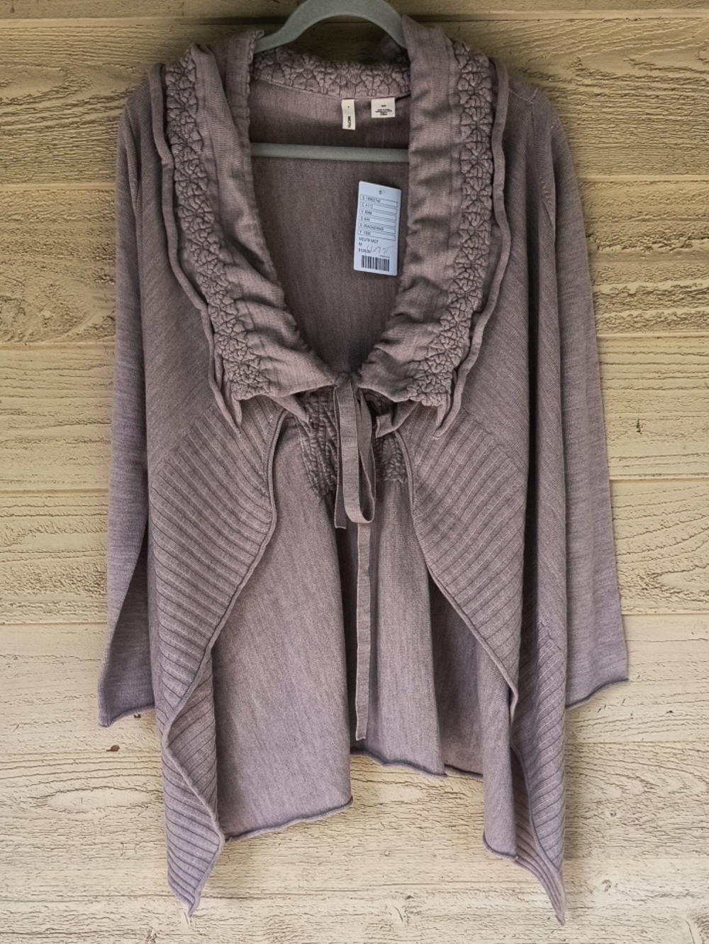 Moth By Anthropologie Wool Neutral Cardigan